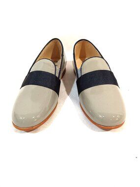 Manelli Girls Shoes Size 11 USA 28 EU New Loafers Slip On Flats Light Grey Color